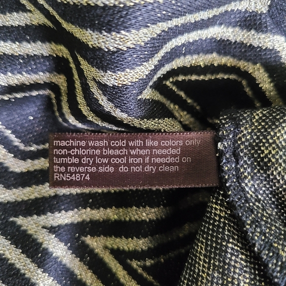 Nwt THE LIMITED black and gold diamond dress - Picture 5 of 5